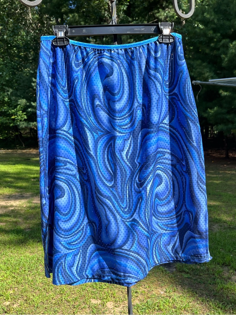 Y2K Jamie Nicole Sparkly Sequin Swirly Midi Skirt Plus Size 2X Party Retro Disco